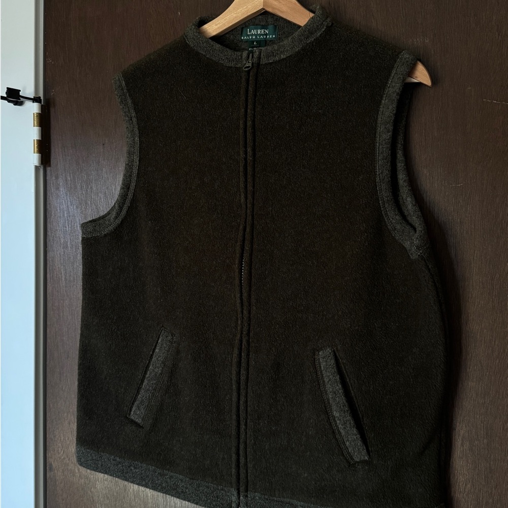 Lauren Ralph Lauren Dark Brown Knit Vest